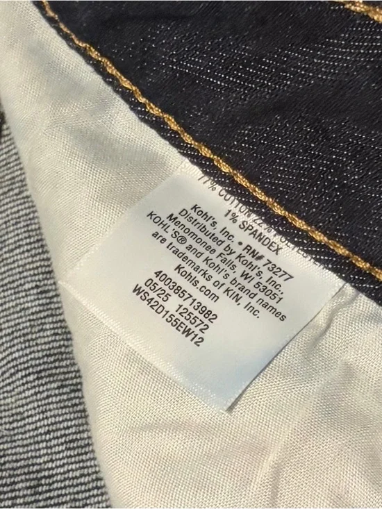 Sonoma Khol’s Dark Blue Women’s Wide-Leg Jeans - Picture 4 of 4